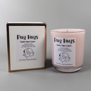 Pug Hugs Candle - 200g Jar - Freshly Baked Cookies | www.pugpatrolrescueaustralia.com.au